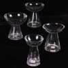 Wholesale Handmade cone-shaped clear glassware with big opening