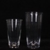 Wholesale V-shaped clear cylinder glass vase