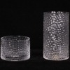 Wholesale Clear cylinder glass vase with decoration
