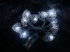 Wholesale LED battery lights with (metal heart shape)