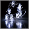 Wholesale 2m 20 lights battery-operated led christmas light snow