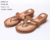 Wholesale casual wearing lady's low heel sandals 2011 stock shoes