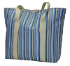 Striped 600D Tote Bag