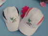 Wholesale white 6 Panels baseball caps with nice embroidered