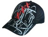 Promotional baseball cap with black colour