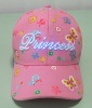 3d princess embroidery baseball cap with led lights
