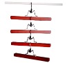 Wholesale Red skidproof wooden skirt hanger
