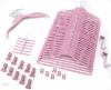 Wholesale space saving printed velvet hanger for coat