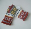 2011 girl's fashion jacquard cute casual sports acrylic winte warm gloves