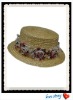 Wholesale Lady wheat Straw Hat with Decorative Flower