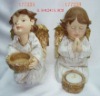Wholesale polyresin christmas ornament,candle holder
