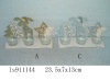 Wholesale craft wood christmas candle holder