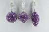 Wholesale lady love style purple christmas ball ornament