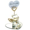 Wholesale Glass Angel Bear Figurine Photo Holder