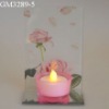 Wholesale glass candle holder with mirror