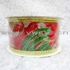 Wholesale 2011 FASHION 3.8CM WIDTH GLITTER PEARL YARN OPP PACKAGING GLASS CHRISTMAS TREE ORNAMENTS