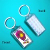 Wholesale Clear acrylic keychains Chinese zodiac ornaments