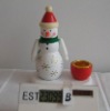 Wholesale Craft christmas candle holder, decoration, christmas ornament, wooden craft,snowman , wooden decoration, christmas gift
