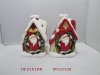 Wholesale lovely ceramic christmas ornaments for candle holder