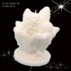 White Flower Candle for christmas ornament