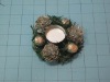 christmas wreath candle holder
