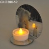 Wholesale glass candle holder with mirror