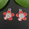 Wholesale fashion enamel flower charms, fashion children ornaments