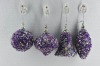 Wholesale lady love style purple christmas decorative ball ornament