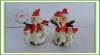 Wholesale four set wooden style snow man