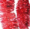 Wholesale Christmas PVC tinsels art craft gifts ornaments, red Christmas decorations tinsel