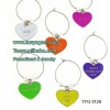 Wholesale Heart candy wine glass charm (wine charm,wine ornament) for promotional gift /holiday gift /Xmas gift-Jewelry