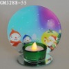 Wholesale glass candle holder with mirror