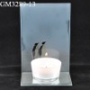 Wholesale glass candle holder with mirror