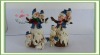 Wholesale four set wooden style snow man
