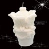 Wholesale White Flower Candle for christmas ornament