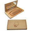 Wholesale Wood Handheld Mirror with Comb