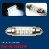 8LED white color festoon bulb