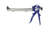 dentate half casing caulking gun
