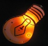 Wholesale light bulb shape LED flashing badge good for promotion