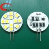 Wholesale 5050 12SMD 12V/ 10-30V white color led bulb car G4