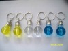 Wholesale bulb shape plastic LED light keychain