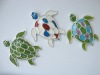 magnet fridge,polyresin Turtle magnet, epoxy painting