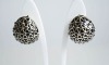 Wholesale Alloy Hemisphere Black Epoxy with Stone Stick Earring, 2011 Trendy Earring Decoration Earring