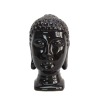 Wholesale ceramic buddha head statue in dark coffee glazed finish