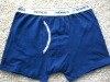 Wholesale cotton boys boxers with blue knitted