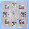 Wholesale Wooden clock with photo frame,without battery
