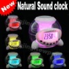 Wholesale Hot sale ! Latest forest music multi-functional clock with natural sound colorful ball clock nature sound calendar