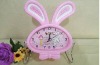 Wholesale 2011 New Rabbit table clock ,vacious existing moulds