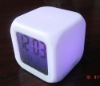Wholesale seven colorful clock/led clock/ digital clock/promotion gift clock
