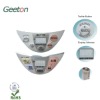 Plastic nameplates with embossing button and display window for auto rice cooker